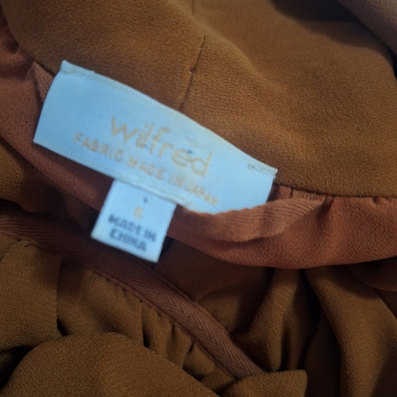Aritzia Wilfred Sibene Dress Dark Burnt Orange SZ S - Picture 8 of 8